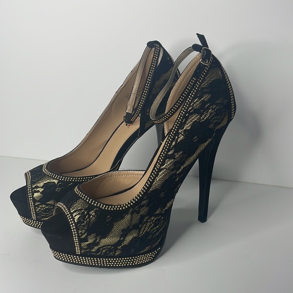 JustFab lace 6” heels size 9 - Picture 7 of 9